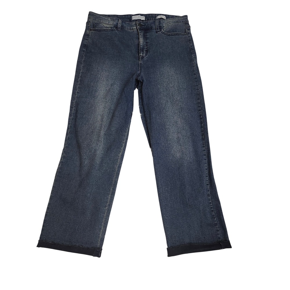Straight Leg Women's Jeans in Dark Blue‎